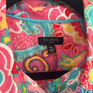 Talbots Colorful Paisley Blouse